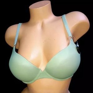 Extreme Push Up Bra Bombshell Style Solid green